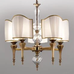 Antik Erscheinende Hängeleuchte Belle Epoque