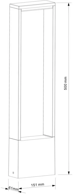 LED-Sockelleuchte Cata IV, Höhe 50 Cm -Paulmann Verkaufsgeschäft 2500334 4