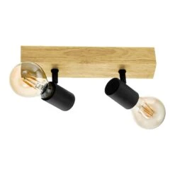 EGLO Deckenleuchte Townshend 3 Aus Holz, Zweiflammig 7 EGLO Deckenleuchte Townshend 3 Aus Holz, Zweiflammig -Paulmann Verkaufsgeschäft 3032370 3