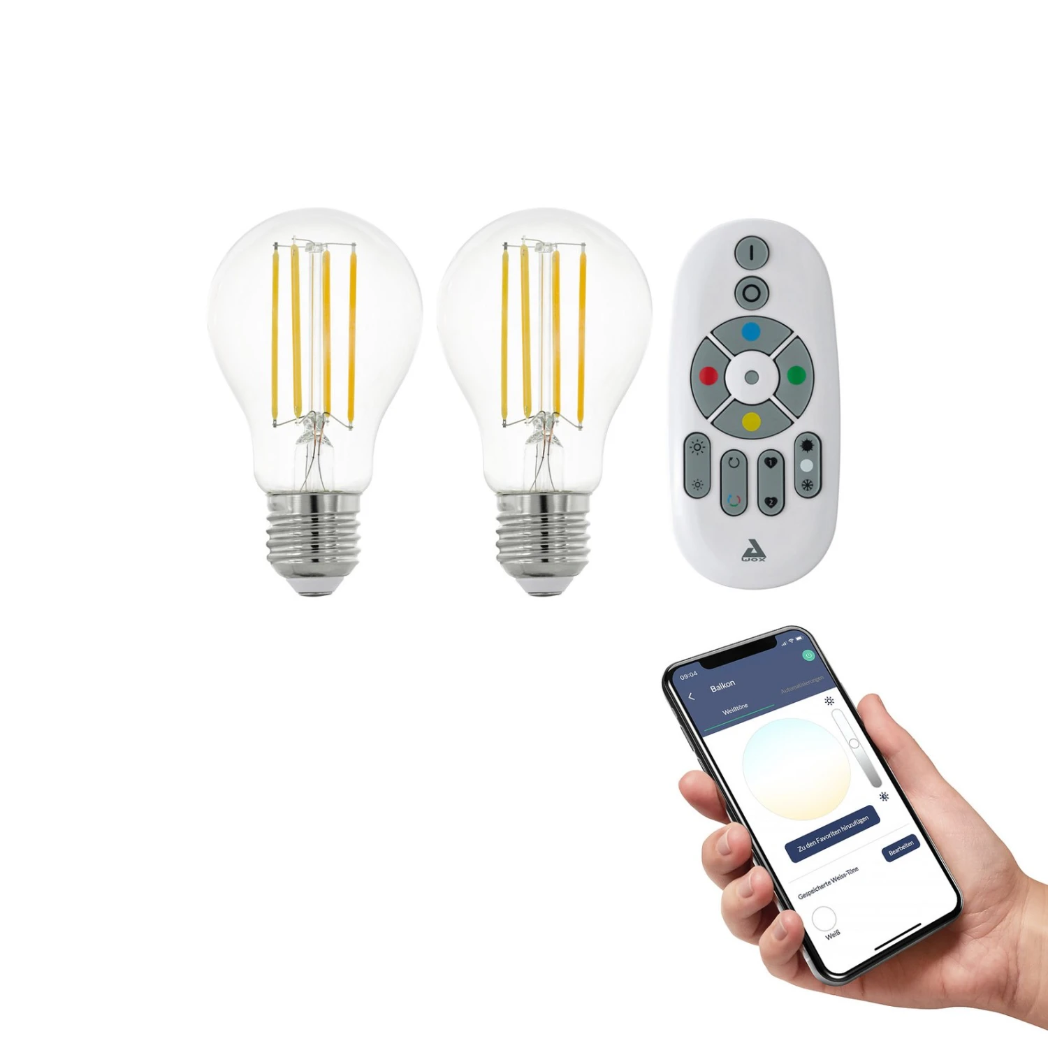 EGLO Connect-z E27 A60 6W 806lm 4.000K, 2er-Pack 2 EGLO Connect-z E27 A60 6W 806lm 4.000K, 2er-Pack – Bild 2