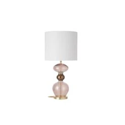 EBB & FLOW Futura Tischlampe Marl White, Obsidian