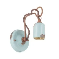 Wandleuchte C665 Im Vintage-Stil Türkis -Paulmann Verkaufsgeschäft 3517200 2