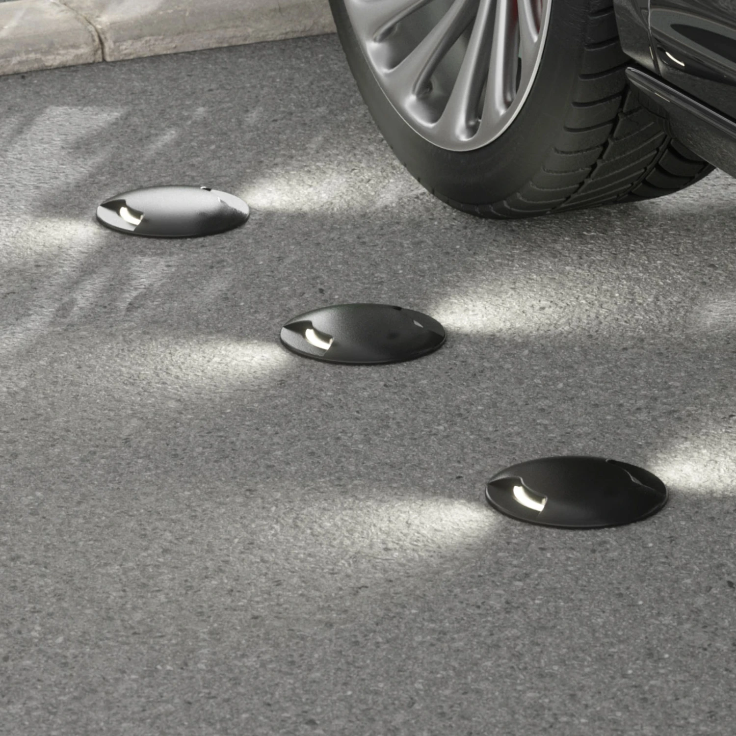 Boden-Einbaulampe Ceci 160-2L Rund Schwarz 10W CCT 2 Boden-Einbaulampe Ceci 160-2L Rund Schwarz 10W CCT – Bild 2