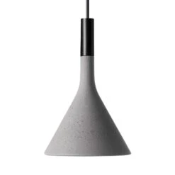 Foscarini Aplomb Mini Hängeleuchte Aus Beton, Grau