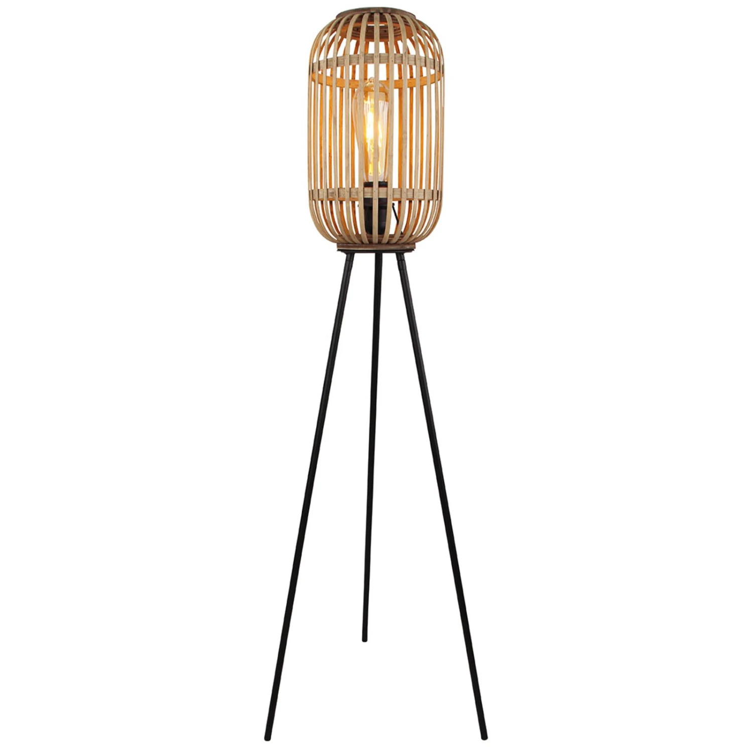 Stehleuchte Malacca Mit Holzschirm 1 Stehleuchte Malacca Mit Holzschirm