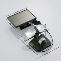 LED-Solarstrahler Ignaz, 2-flammig, Dunkelgrau 13 LED-Solarstrahler Ignaz, 2-flammig, Dunkelgrau -Paulmann Verkaufsgeschäft 4018158 4