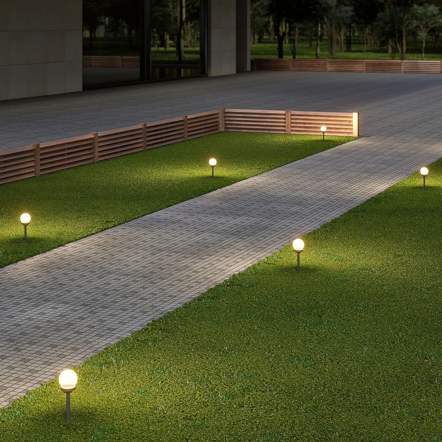 Lindby Haukur LED-Solar-Erdspießleuchten, 6er-Set 3 Lindby Haukur LED-Solar-Erdspießleuchten, 6er-Set – Bild 3