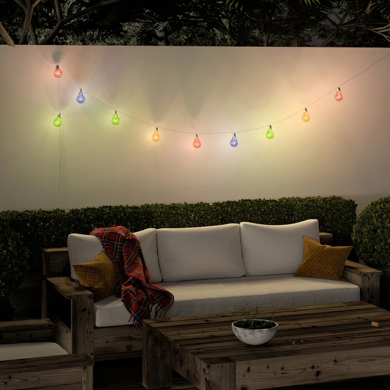 Lindby Raean LED-Solar-Lichterkette, Bunt 3 Lindby Raean LED-Solar-Lichterkette, Bunt – Bild 3