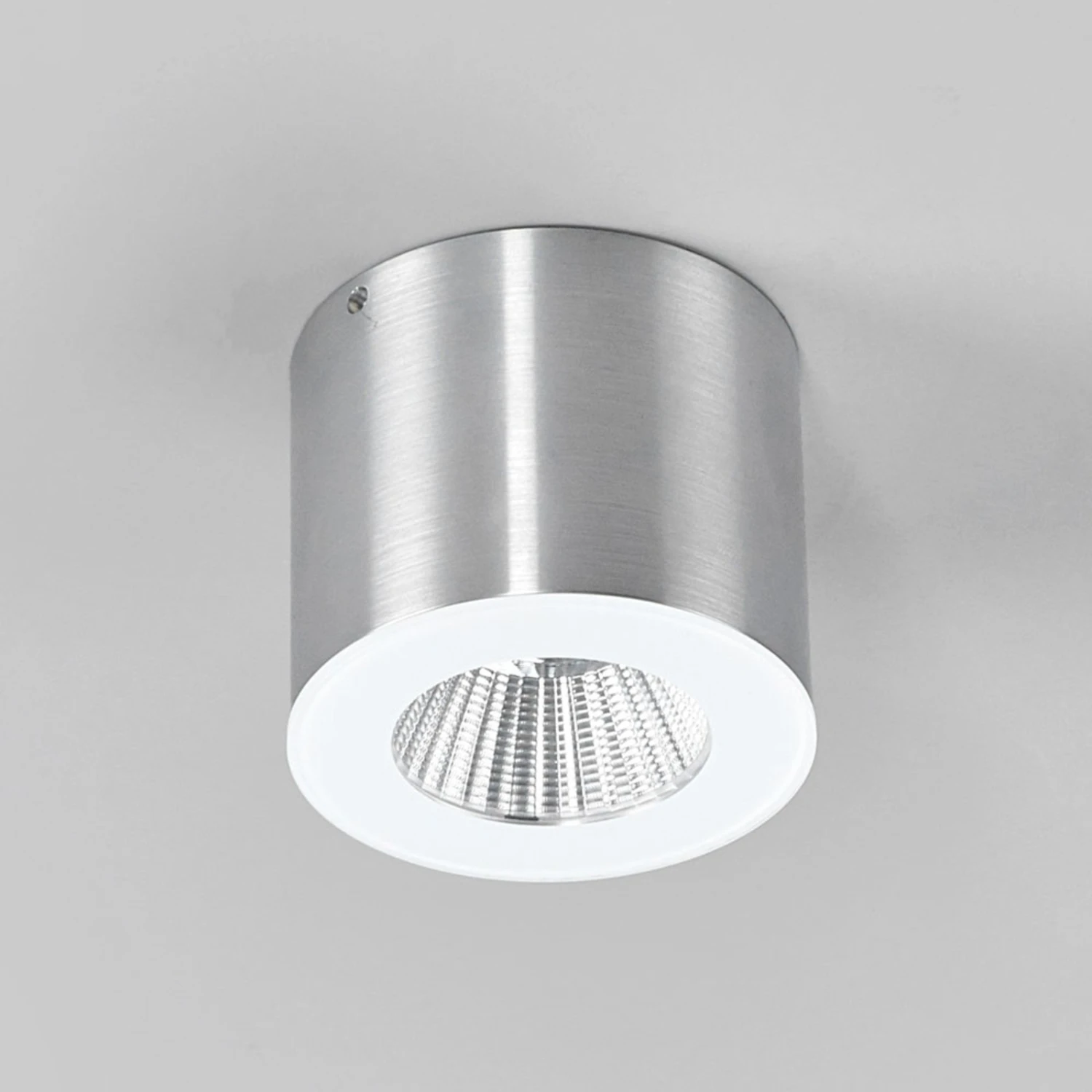 Helestra Oso LED-Deckenspot, Rund, Alu Matt 2 Helestra Oso LED-Deckenspot, Rund, Alu Matt – Bild 2