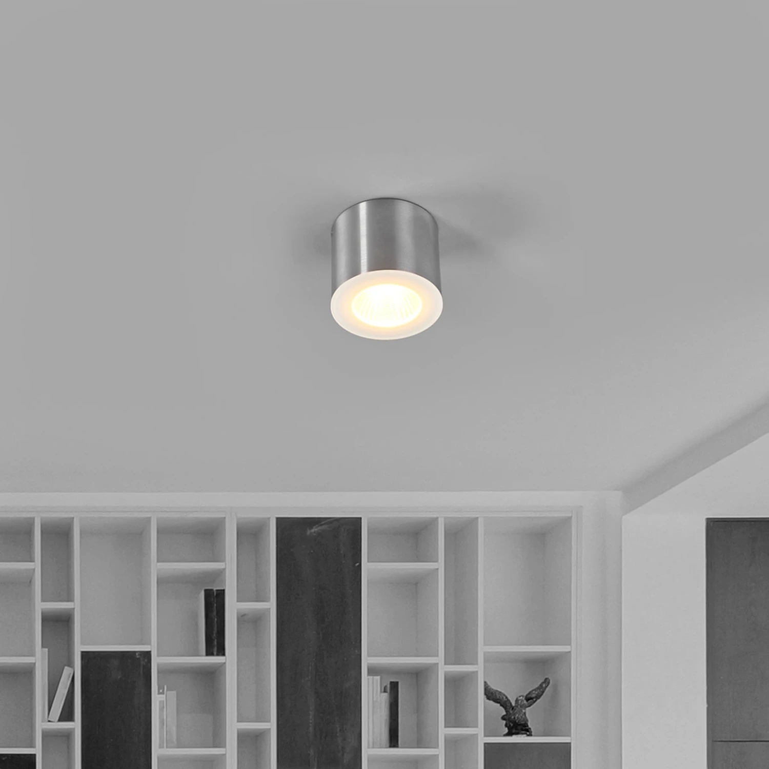 Helestra Oso LED-Deckenspot, Rund, Alu Matt 3 Helestra Oso LED-Deckenspot, Rund, Alu Matt – Bild 3