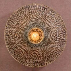 GOOD & MOJO Bali Wandleuchte Aus Bambus, Ø 87 Cm