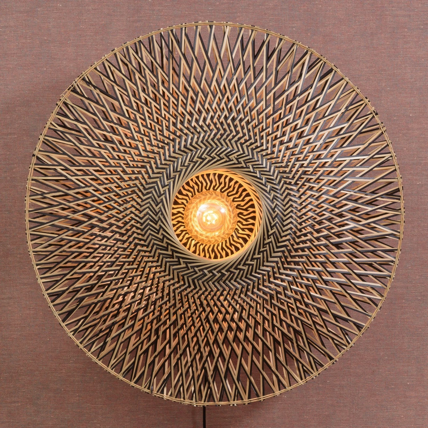 GOOD & MOJO Bali Wandleuchte Aus Bambus, Ø 87 Cm 1 GOOD & MOJO Bali Wandleuchte Aus Bambus, Ø 87 Cm