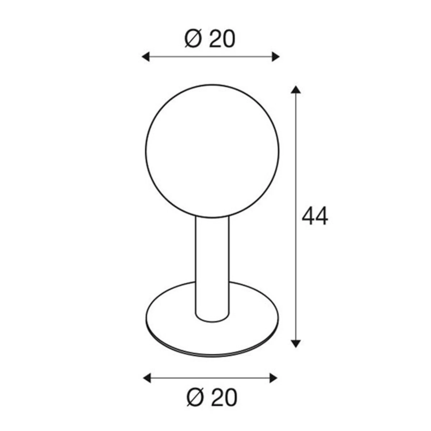 SLV Gloo Pure 44 Sockelleuchte, Höhe 44 Cm 4 SLV Gloo Pure 44 Sockelleuchte, Höhe 44 Cm – Bild 4