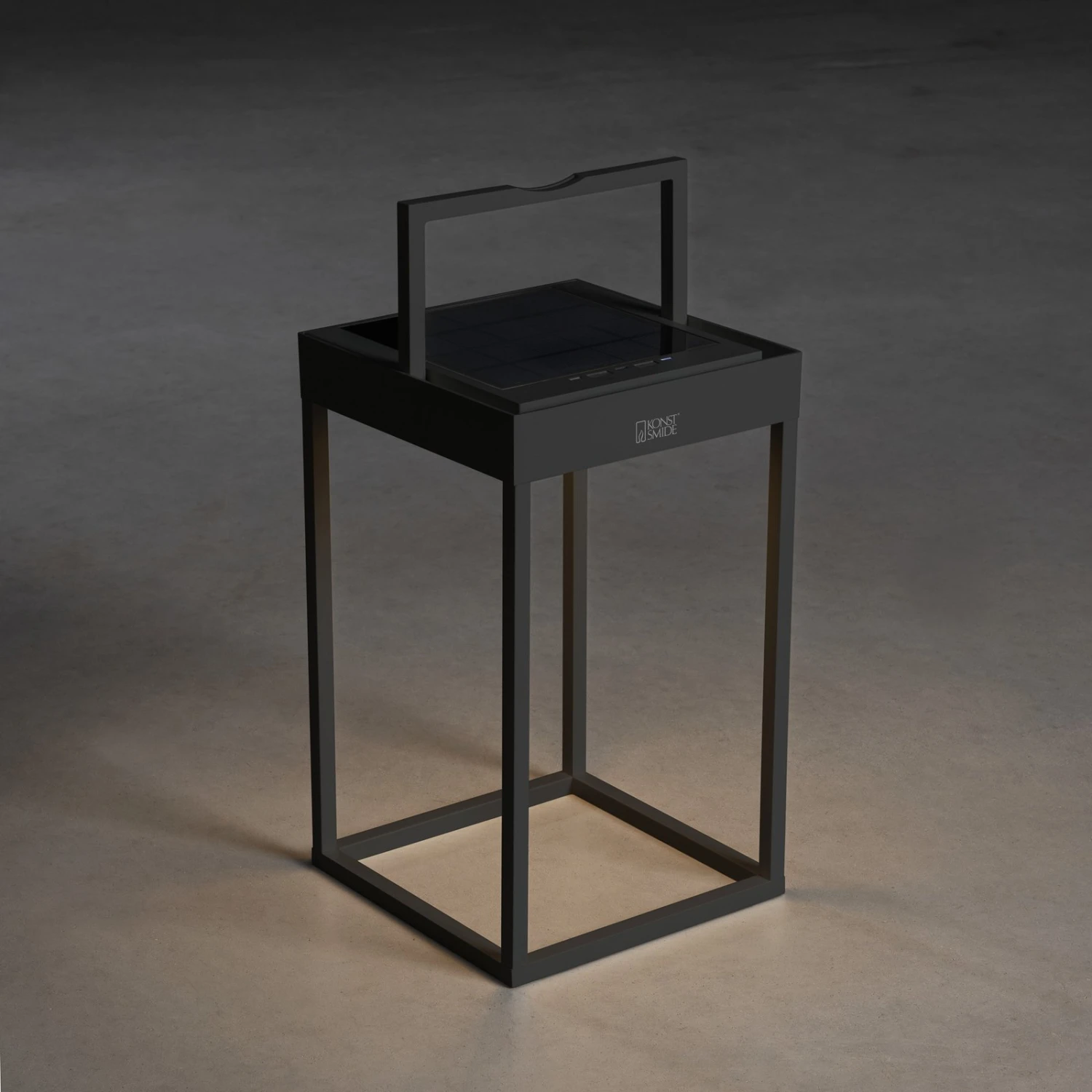 Konstsmide LED-Solarlaterne Portofino, Wand / Tisch, Schwarz 2 Konstsmide LED-Solarlaterne Portofino, Wand / Tisch, Schwarz – Bild 2