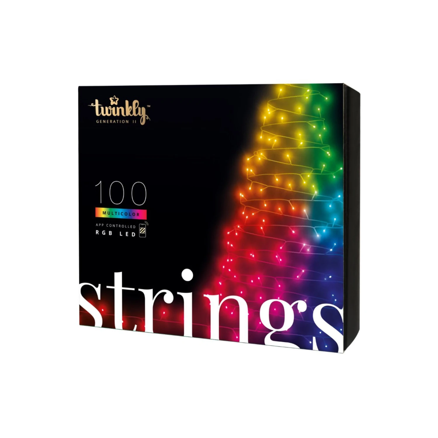 Lichterkette Twinkly RGB, Schwarz, 100-flammig 8m 9 Lichterkette Twinkly RGB, Schwarz, 100-flammig 8m – Bild 9