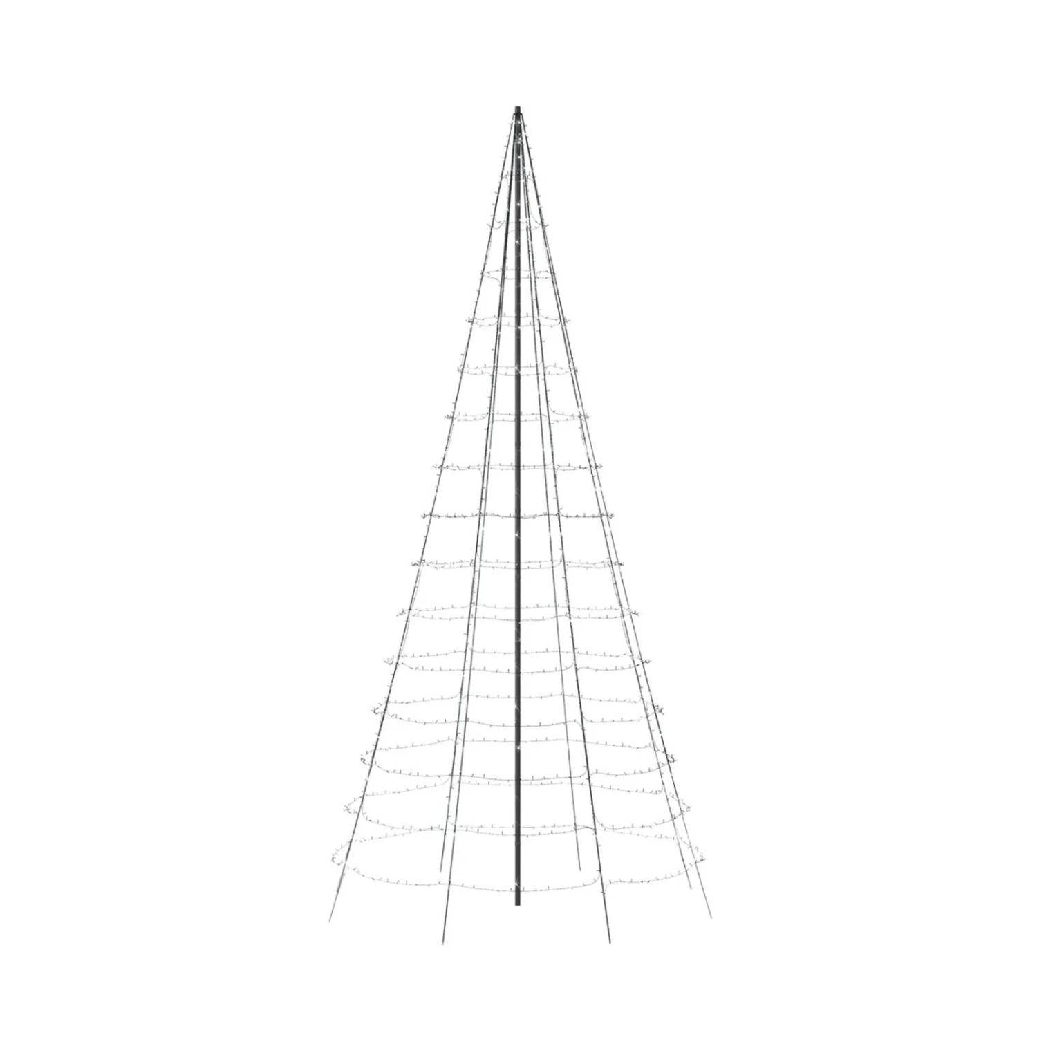 Twinkly Light Tree, IP44, Matte RGBW-LEDs, Höhe 8m 2 Twinkly Light Tree, IP44, Matte RGBW-LEDs, Höhe 8m – Bild 2