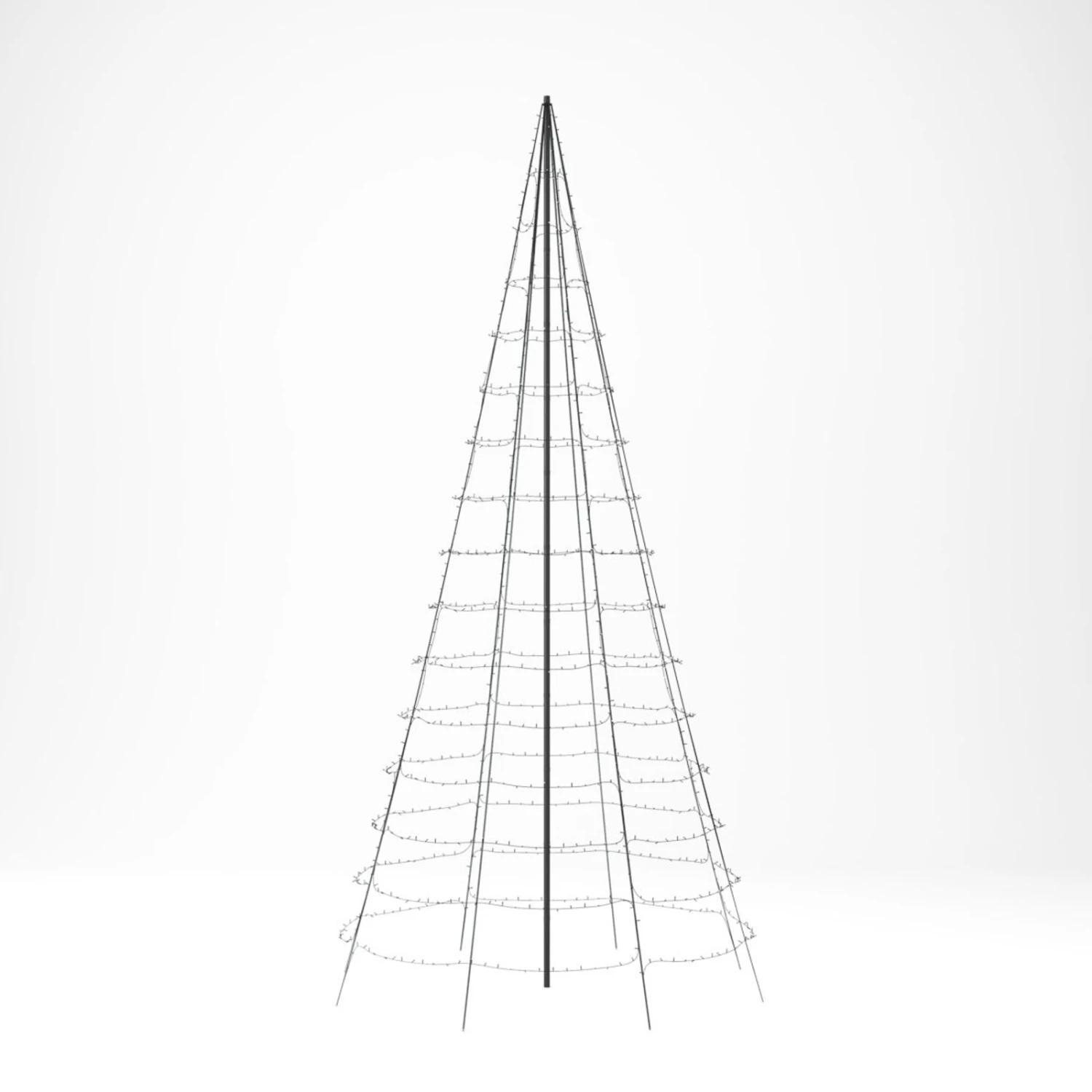 Twinkly Light Tree, IP44, Matte RGBW-LEDs, Höhe 8m 3 Twinkly Light Tree, IP44, Matte RGBW-LEDs, Höhe 8m – Bild 3