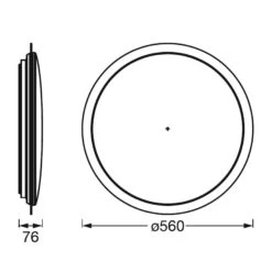 LEDVANCE SMART+ WiFi Orbis Sparkle, CCT, Ø 56 Cm -Paulmann Verkaufsgeschäft 6106524 5