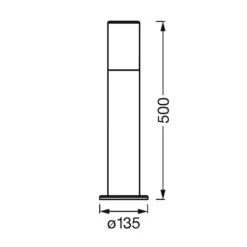 LEDVANCE SMART+ WiFi Outdoor Pipe Post, Höhe 50 Cm -Paulmann Verkaufsgeschäft 6106599 7