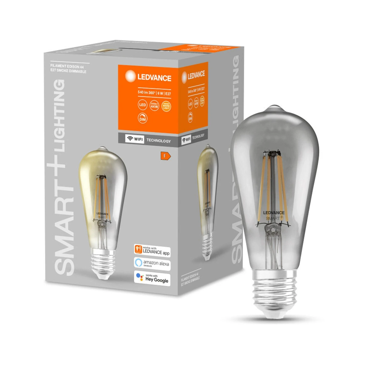 LEDVANCE SMART+ WiFi Filament Edison 44 E27 6W 825 2 LEDVANCE SMART+ WiFi Filament Edison 44 E27 6W 825 – Bild 2