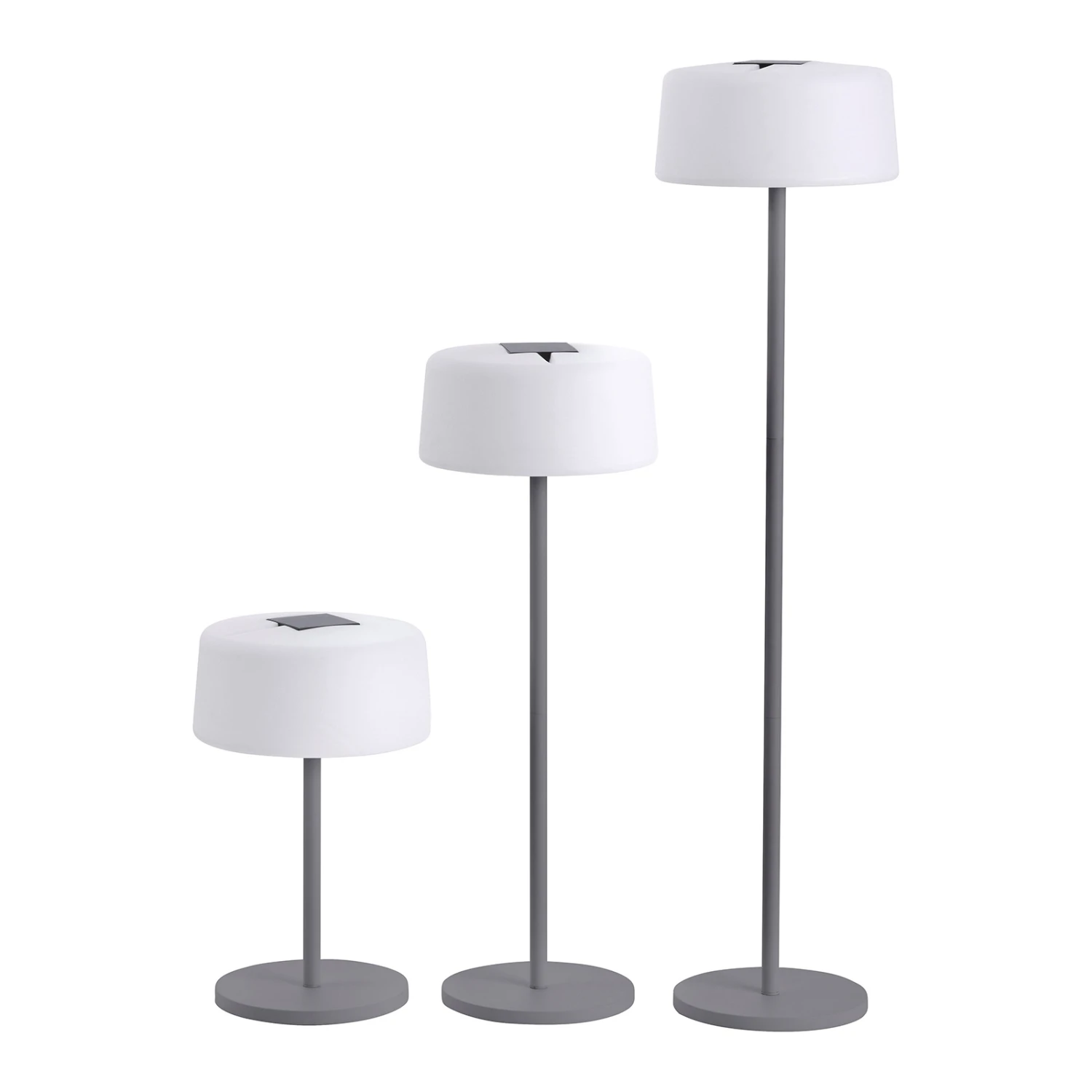 Solar-Stehleuchte Bump, 3 Höhen, Sensor, Anthrazit 4 Solar-Stehleuchte Bump, 3 Höhen, Sensor, Anthrazit – Bild 4