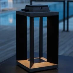 LED-Solarlaterne Teckinox, Teak/Stahl, 45,5cm 7 LED-Solarlaterne Teckinox, Teak/Stahl, 45,5cm -Paulmann Verkaufsgeschäft 6112034 2