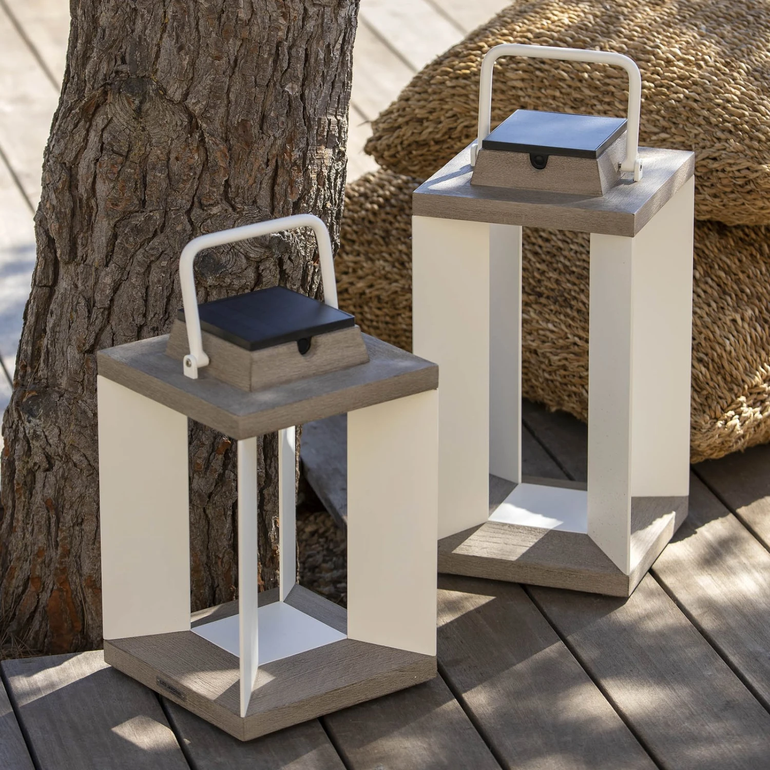 Solarlaterne Teckalu, Duratek/weiß, 45,5cm 8 Solarlaterne Teckalu, Duratek/weiß, 45,5cm – Bild 8