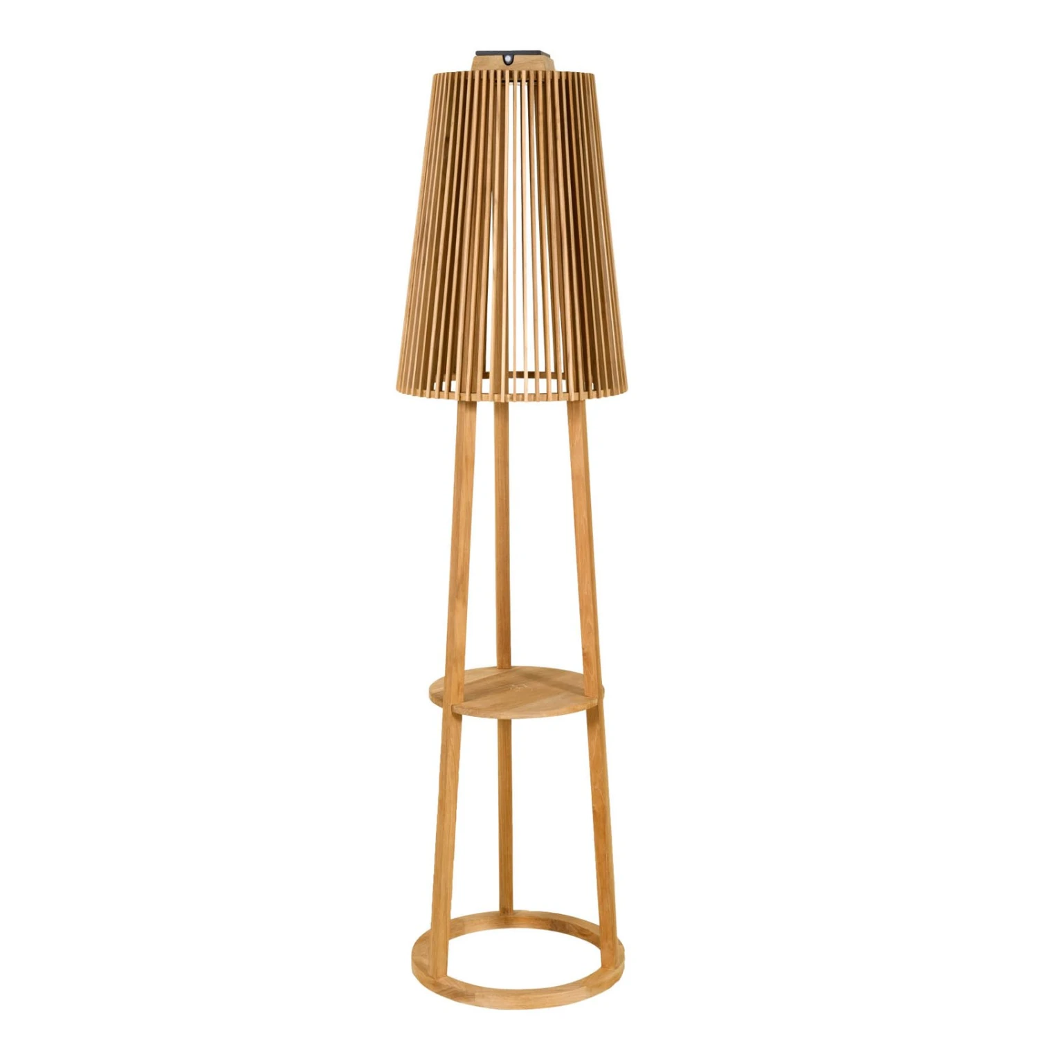 Solar-Stehleuchte Tecka Mit Sensor, Teak 8 Solar-Stehleuchte Tecka Mit Sensor, Teak – Bild 8