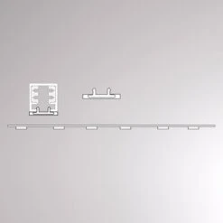 Blindabdeckung Für Volare Schiene, 1m, Schwarz