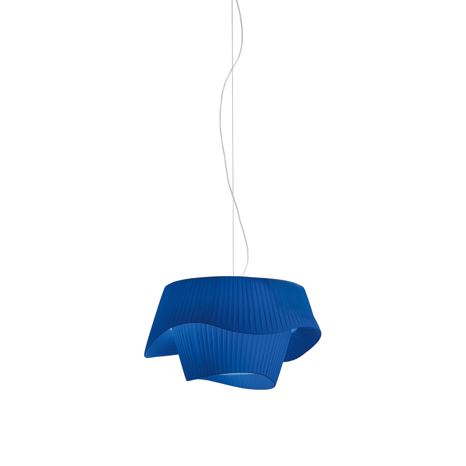 Modo Luce Cocó Textil-Hängeleuchte Ø 80 Cm Blau 2 Modo Luce Cocó Textil-Hängeleuchte Ø 80 Cm Blau – Bild 2