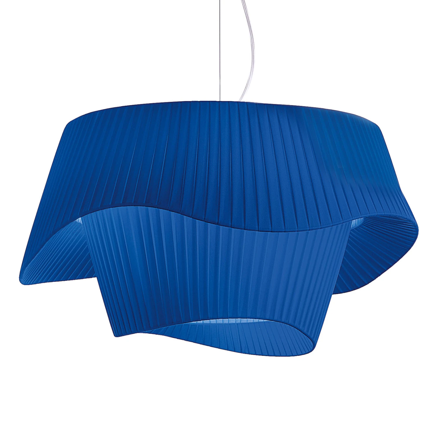 Modo Luce Cocó Textil-Hängeleuchte Ø 80 Cm Blau 1 Modo Luce Cocó Textil-Hängeleuchte Ø 80 Cm Blau