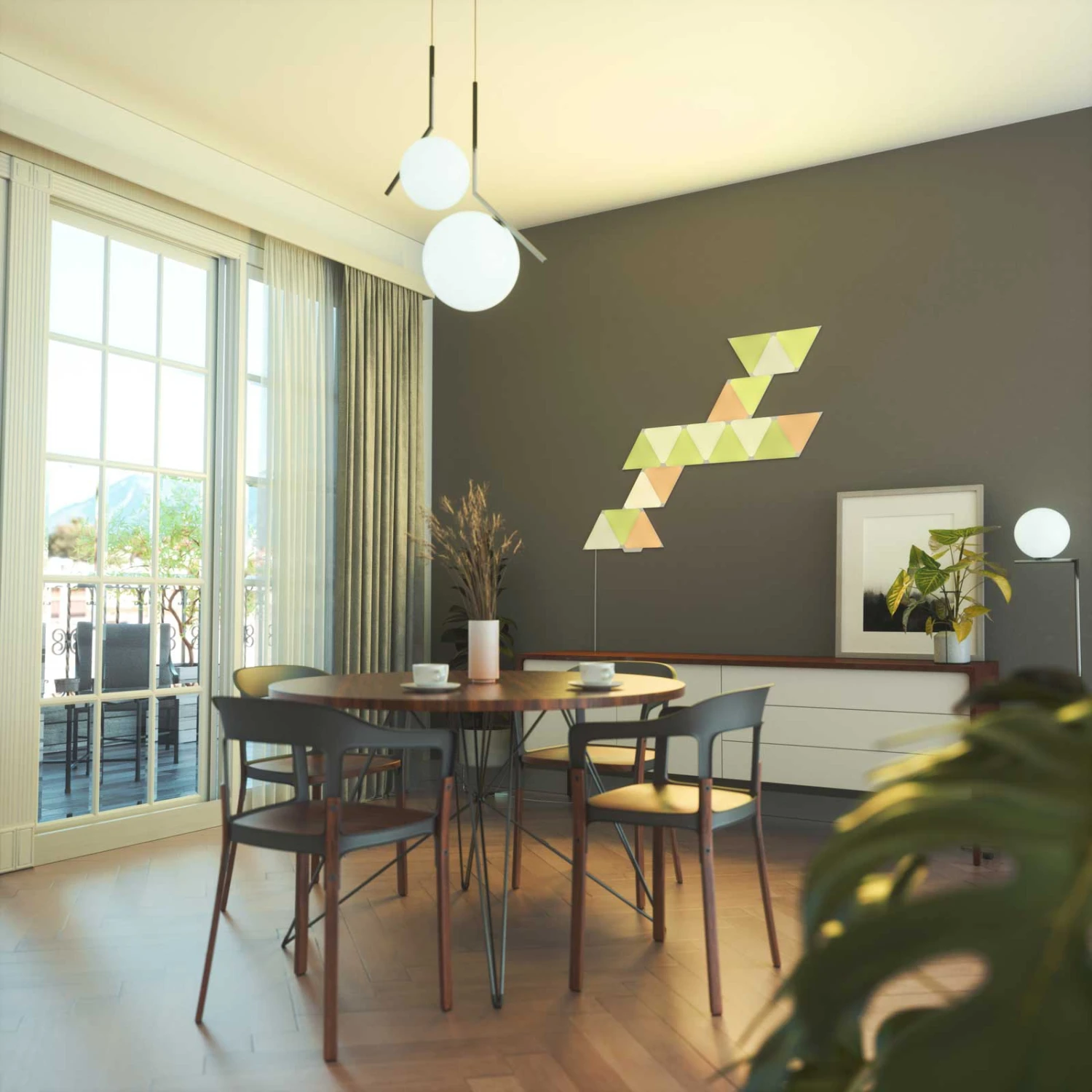 Nanoleaf Shapes Triangles, Starter Set, 9 Panels 8 Nanoleaf Shapes Triangles, Starter Set, 9 Panels – Bild 8