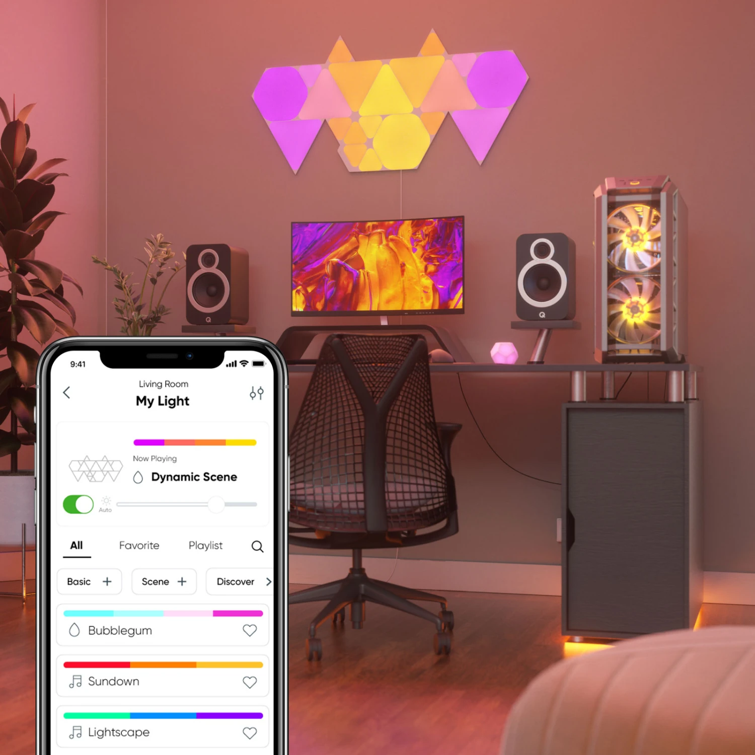 Nanoleaf Shapes Mini Triangles 5er Starter Set 4 Nanoleaf Shapes Mini Triangles 5er Starter Set – Bild 4