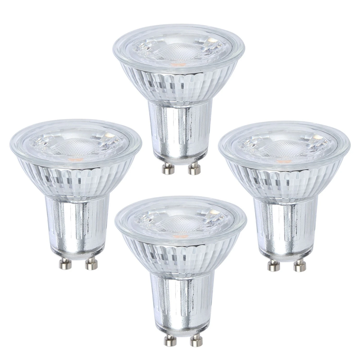 LED-Reflektor GU10 7W 600lm Warmweiß 4er-Set 1 LED-Reflektor GU10 7W 600lm Warmweiß 4er-Set
