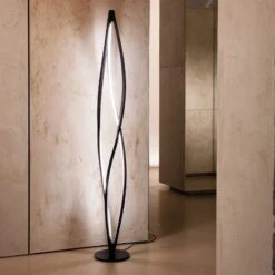 Nemo In The Wind Stehlampe 2.700K Schwarz Lackiert