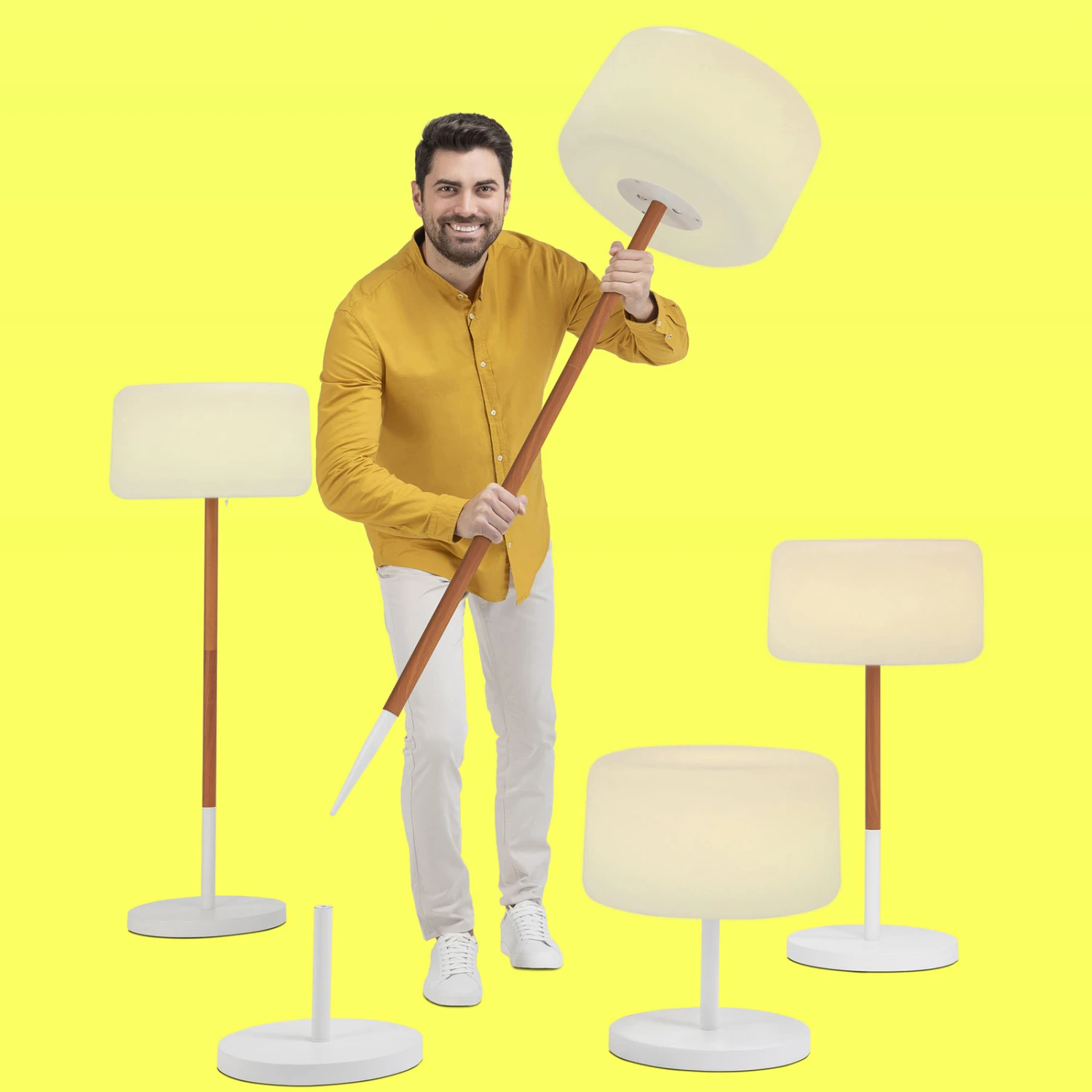 Newgarden Chloe Plant Solar-Stehleuchte Holz 3 Newgarden Chloe Plant Solar-Stehleuchte Holz – Bild 3