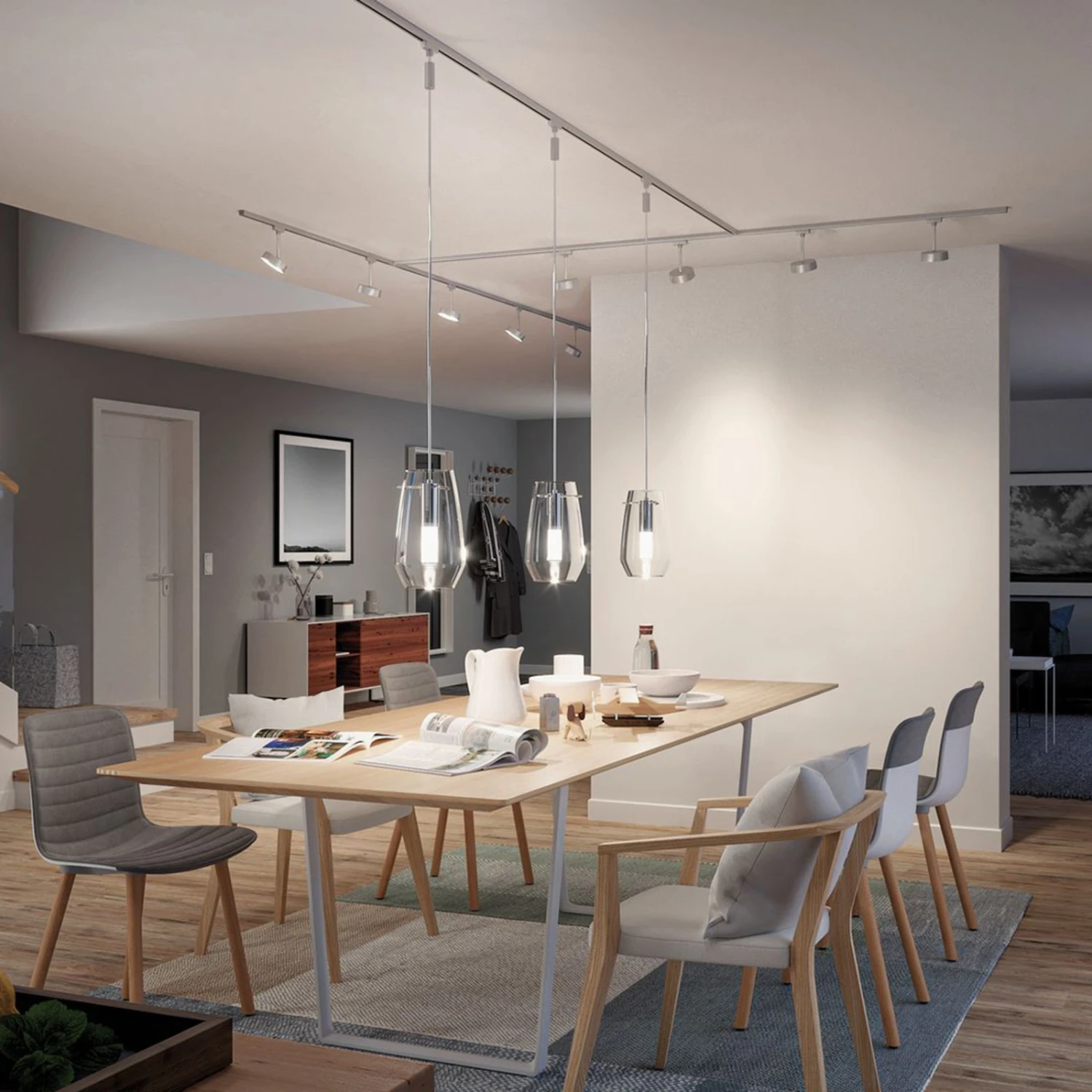 Paulmann URail Schiene HV 0,5 M Chrom Matt 2 Paulmann URail Schiene HV 0,5 M Chrom Matt – Bild 2