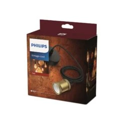 Philips Hängeleuchte Vintage, E27-Fassung Gold