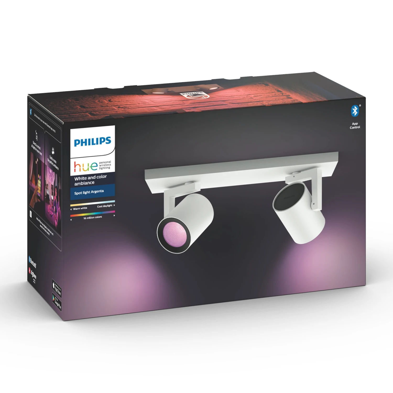 Philips Hue Argenta LED-Spot Zweiflammig Weiß 5 Philips Hue Argenta LED-Spot Zweiflammig Weiß – Bild 5