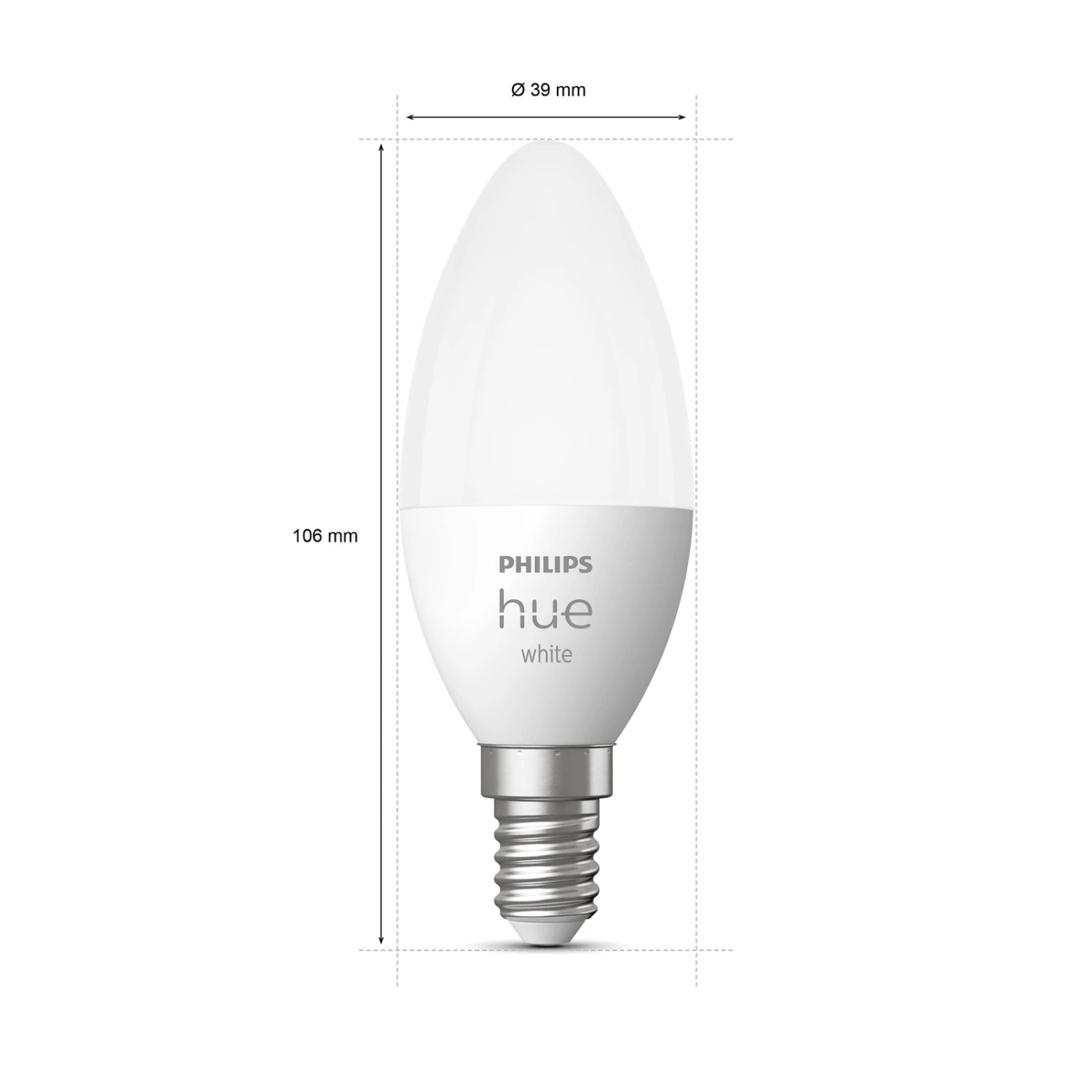 Philips Hue White 5,5W E14 LED-Kerzenlampe 2er-Set 4 Philips Hue White 5,5W E14 LED-Kerzenlampe 2er-Set – Bild 4