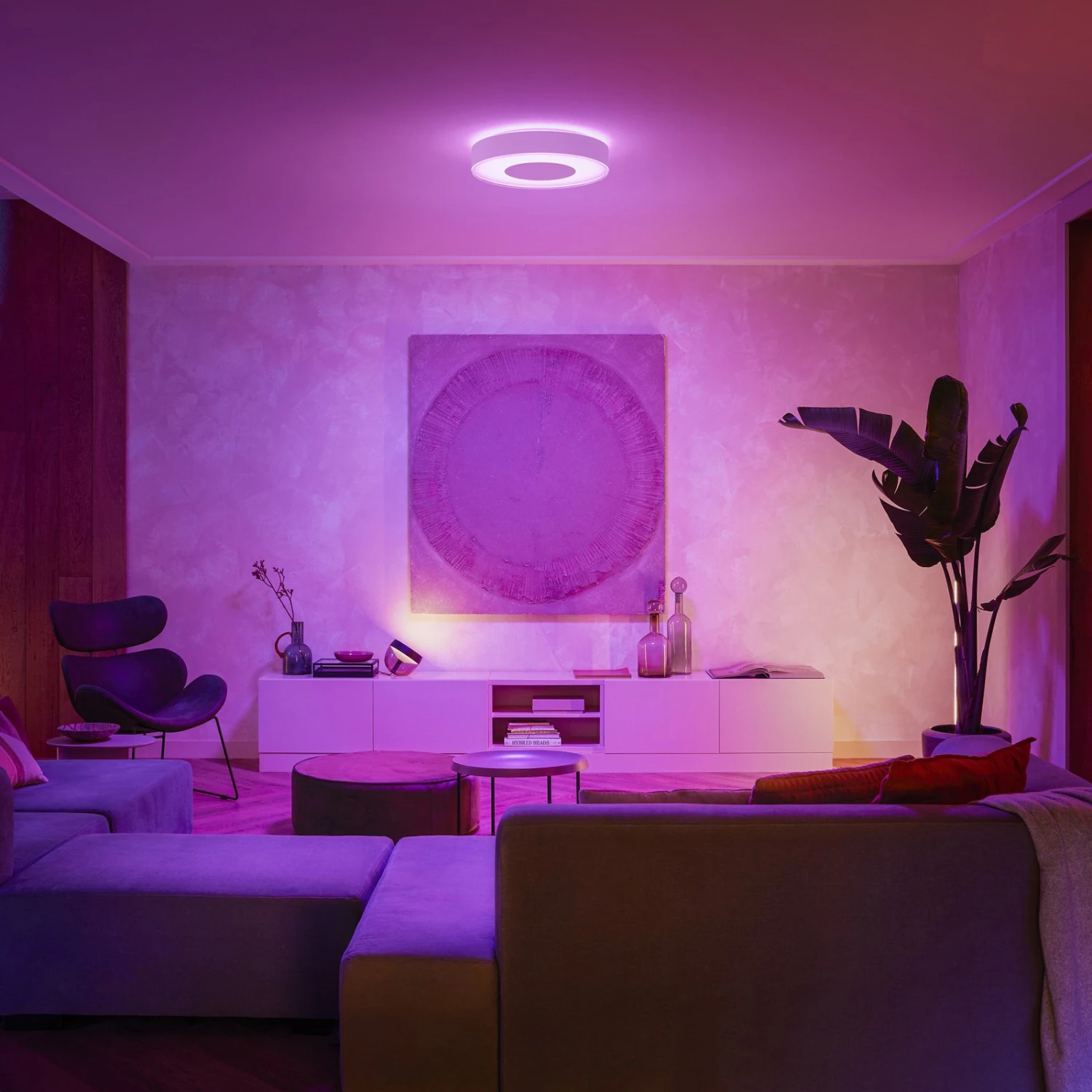 Philips Hue Infuse LED-Deckenleuchte 42,5cm, Weiß 4 Philips Hue Infuse LED-Deckenleuchte 42,5cm, Weiß – Bild 4