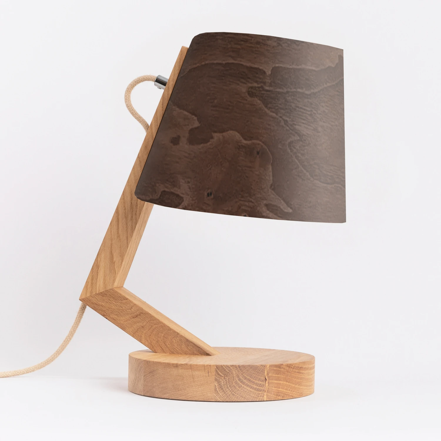 ALMUT 1411 Tischleuchte Zylindrisch Ø23cm Walnuss 2 ALMUT 1411 Tischleuchte Zylindrisch Ø23cm Walnuss – Bild 2