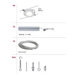Paulmann RoundMac LED-Seilsystem 4-flammig 6 Paulmann RoundMac LED-Seilsystem 4-flammig -Paulmann Verkaufsgeschäft 7600674 2
