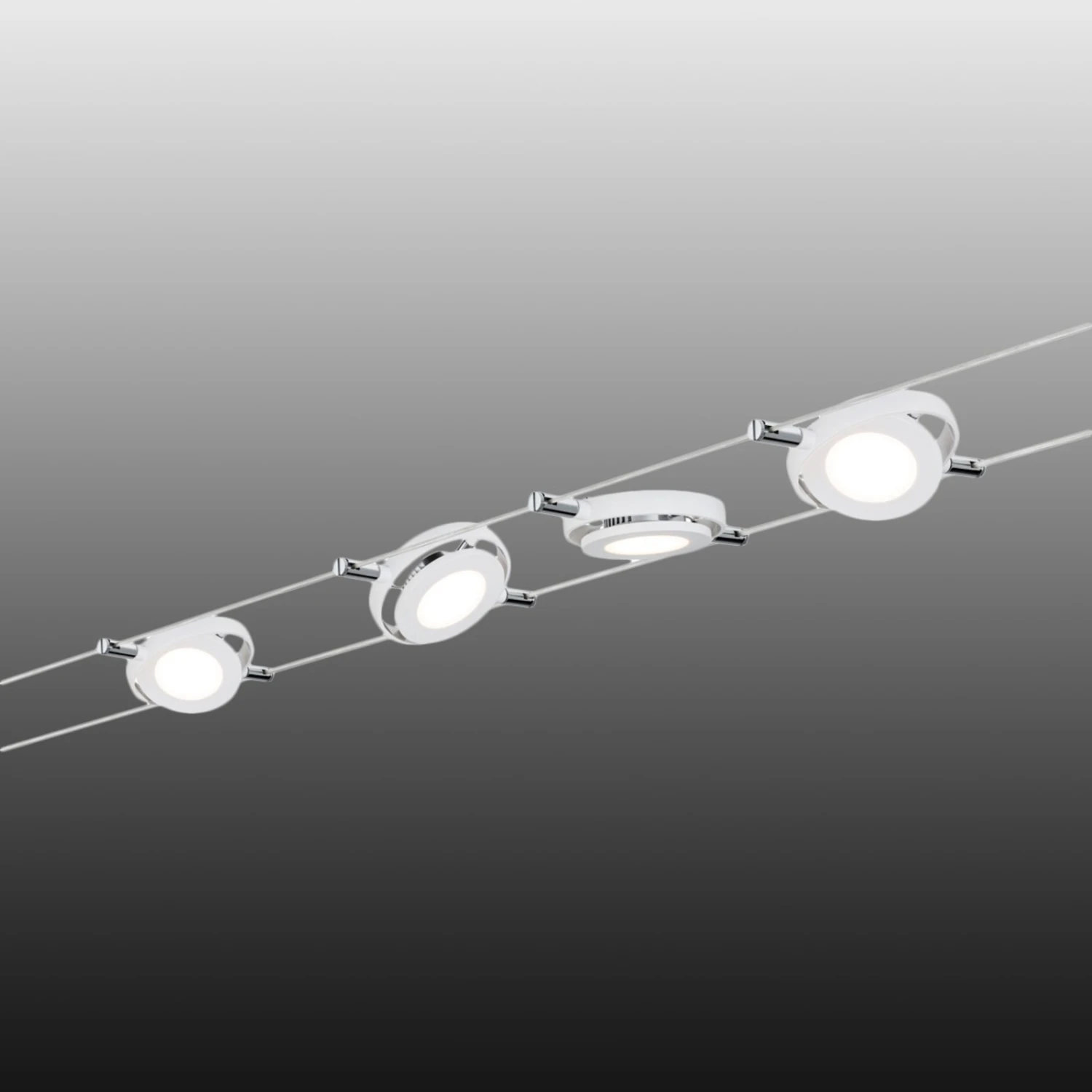 Paulmann RoundMac LED-Seilsystem 4-flammig 1 Paulmann RoundMac LED-Seilsystem 4-flammig