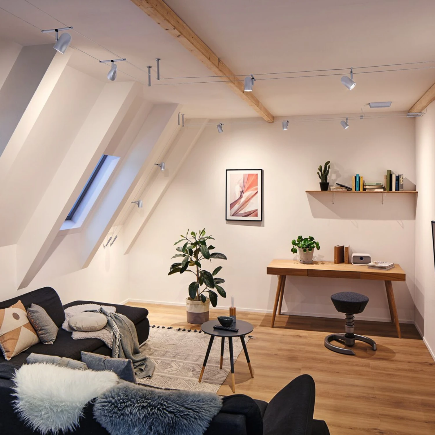 Paulmann Cup Seilsystem Basisset 5fl. Chrom Matt 9 Paulmann Cup Seilsystem Basisset 5fl. Chrom Matt – Bild 9