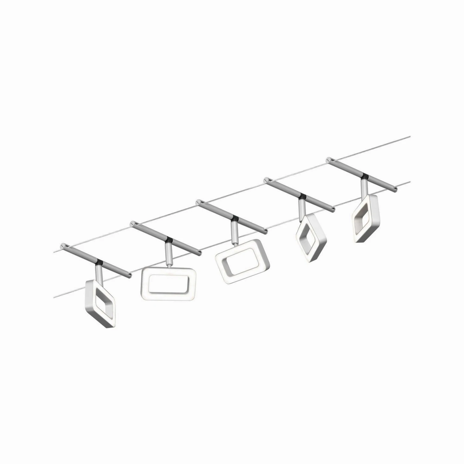 Paulmann Frame LED-Seilsystem 5fl. Chrom Matt 2 Paulmann Frame LED-Seilsystem 5fl. Chrom Matt – Bild 2