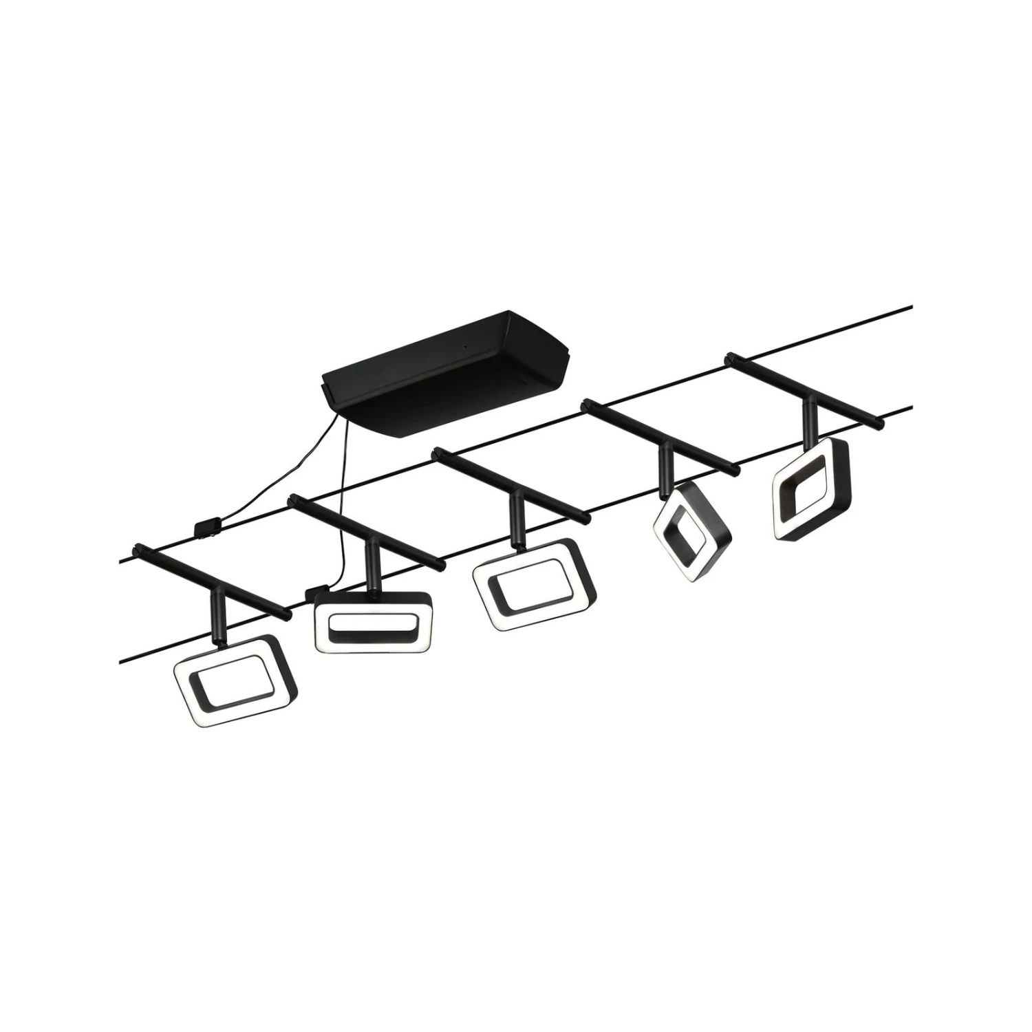 Paulmann Frame LED-Seilsystem 5fl. Schwarz Matt 8 Paulmann Frame LED-Seilsystem 5fl. Schwarz Matt – Bild 8