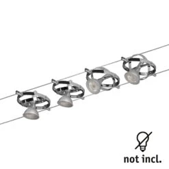 Paulmann Cardan Seilsystem 4fl. Chrom Matt/chrom 10 Paulmann Cardan Seilsystem 4fl. Chrom Matt/chrom -Paulmann Verkaufsgeschäft 7602920 2