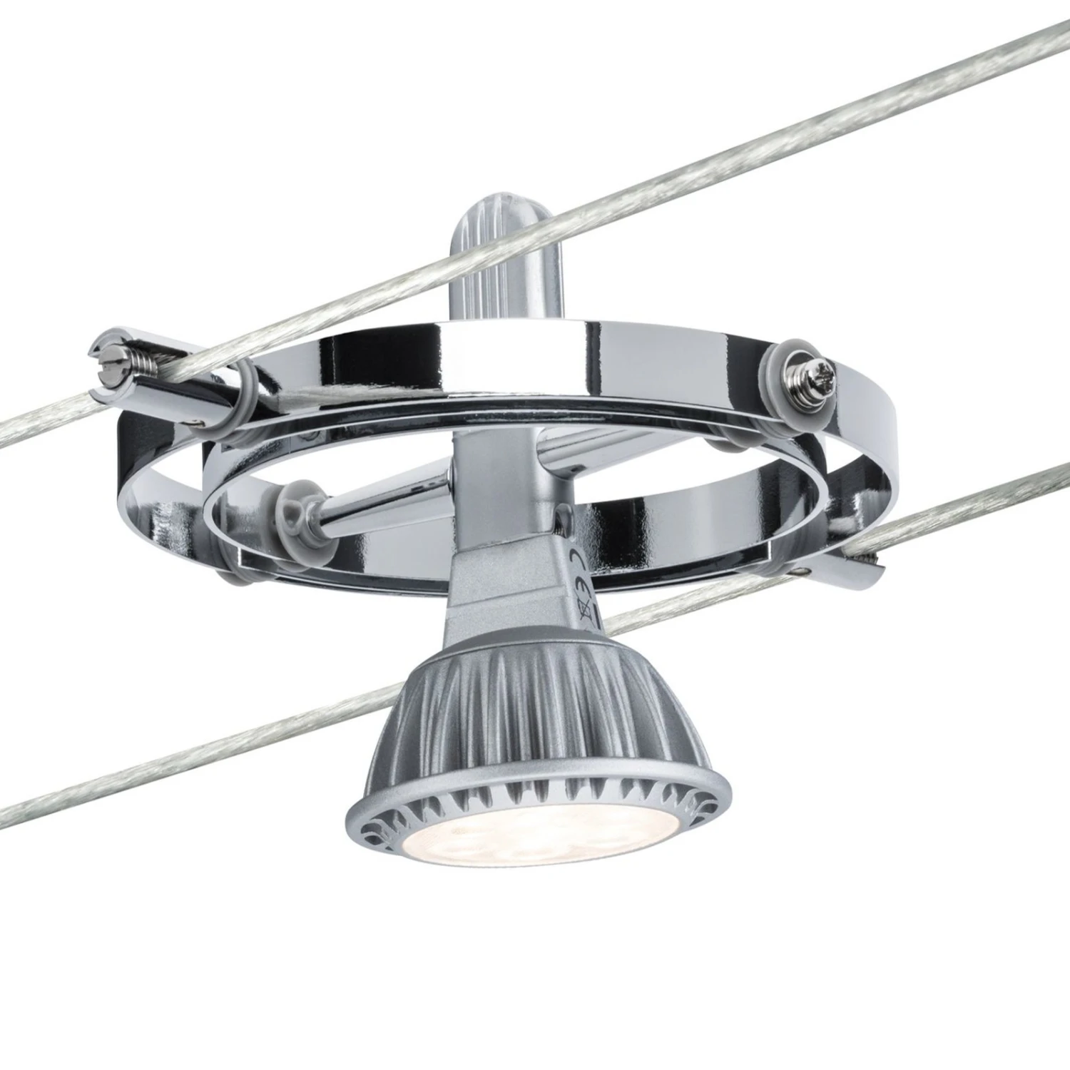 Paulmann Cardan Seilsystem 4fl. Chrom Matt/chrom 5 Paulmann Cardan Seilsystem 4fl. Chrom Matt/chrom – Bild 5