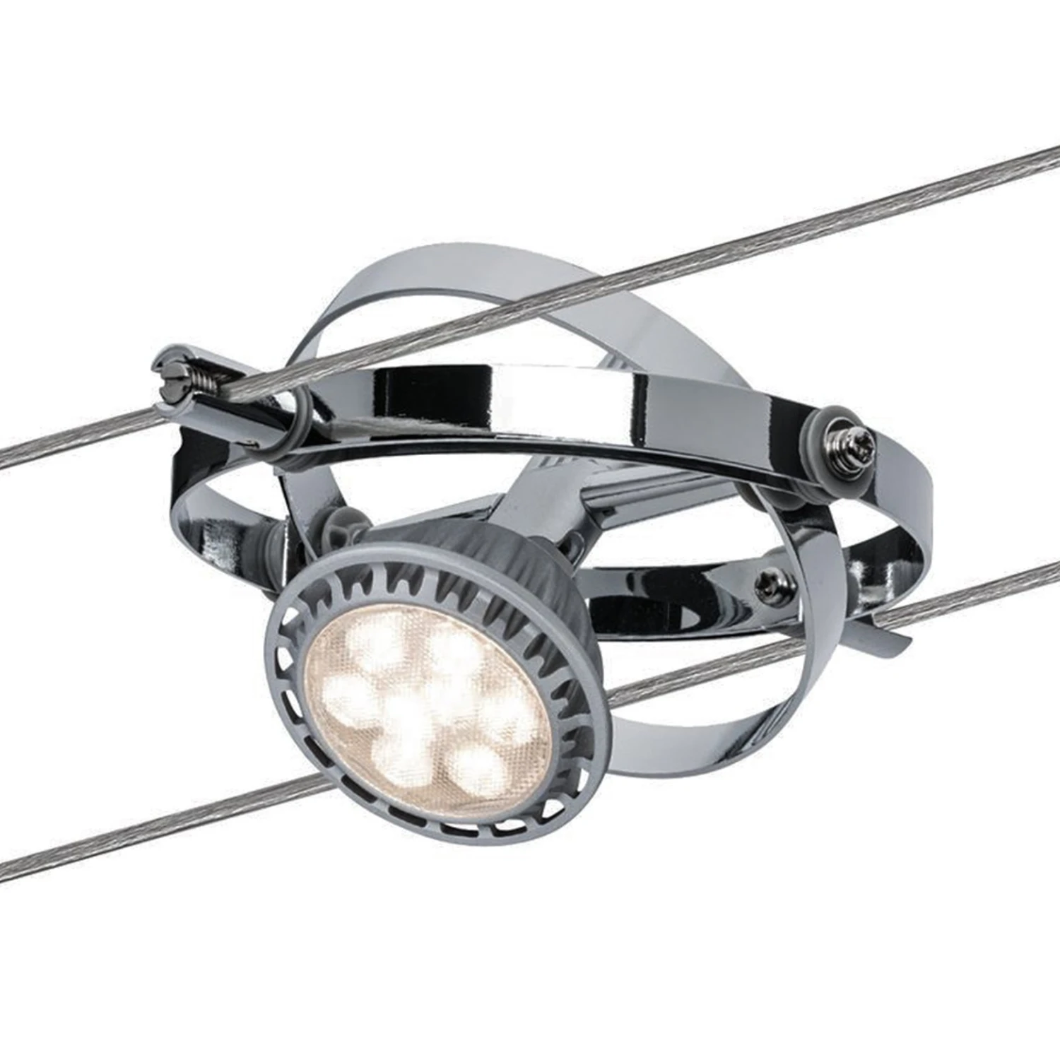 Paulmann Cardan Seilsystem 4fl. Chrom Matt/chrom 6 Paulmann Cardan Seilsystem 4fl. Chrom Matt/chrom – Bild 6